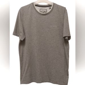 Ted Baker Men's Grey Marl ROOMA T-shirt Size 4